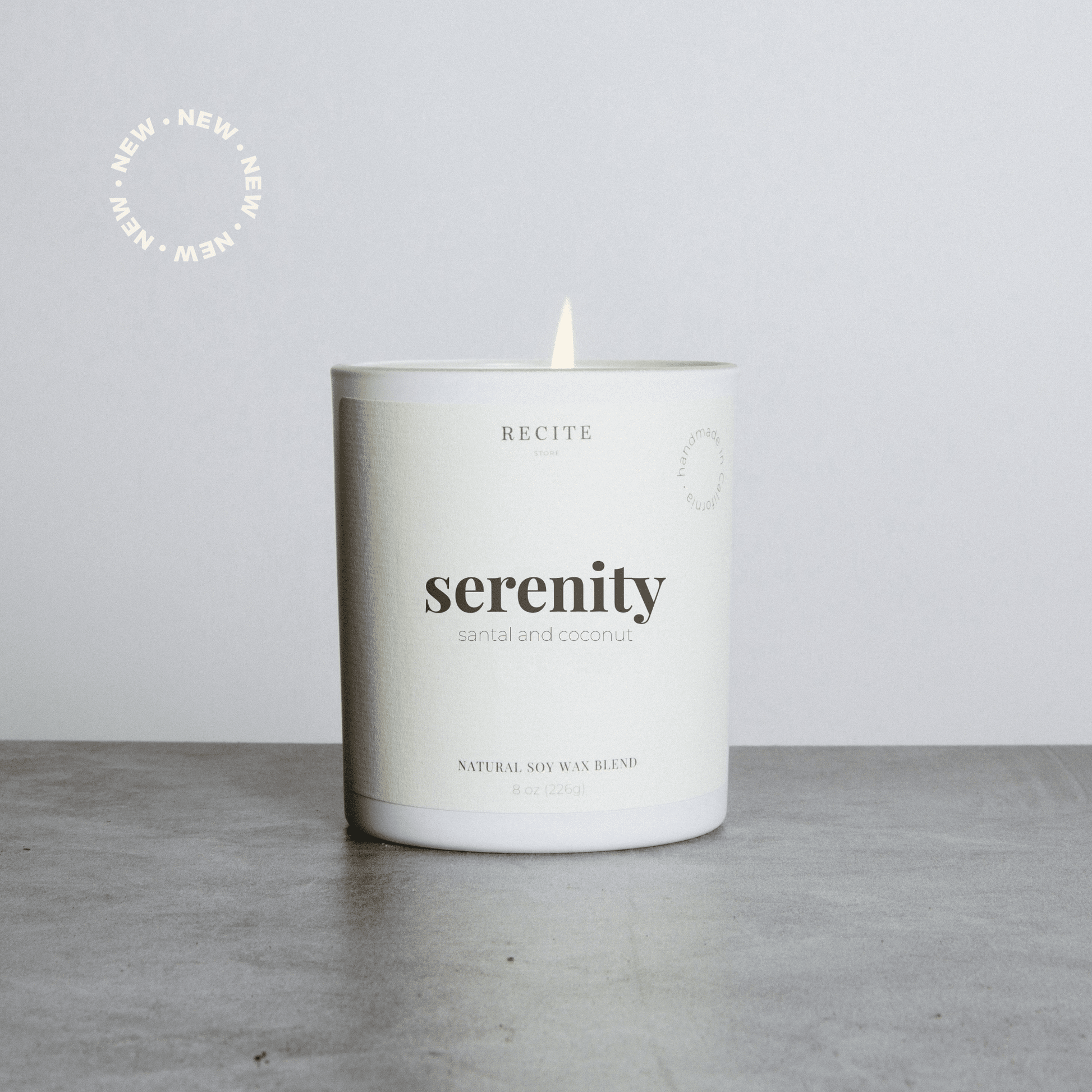 Serenity | Santal and Coconut Candle Recite Store 